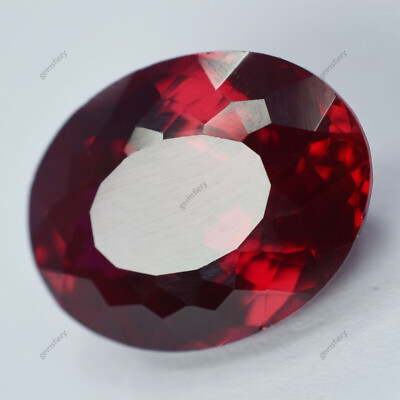 Genuine Red RUBY Smooth OVAL Shape Loose Gemstone 16.65  Ct Natural CERTIFIED