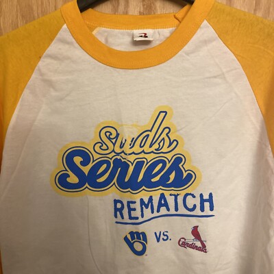 Milwaukee Brewers/St Louis Cardinals  Suds Series  3/4 lenth T Shirt (New) (XL) 
