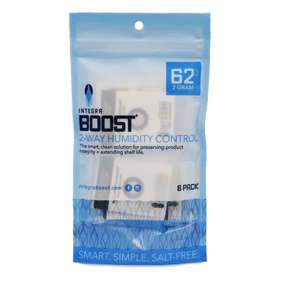 Integra Boost 62% RH Humidity Packs with 2-Way Humidity Control, Plant-Based,...