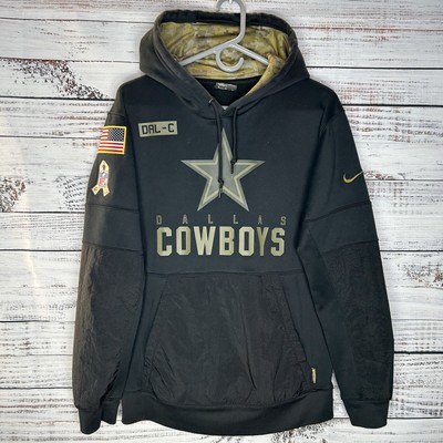 Nike Dallas Cowboys Salute to Service Dri Fit Pullover Hoodie Black Men s Medium eBay