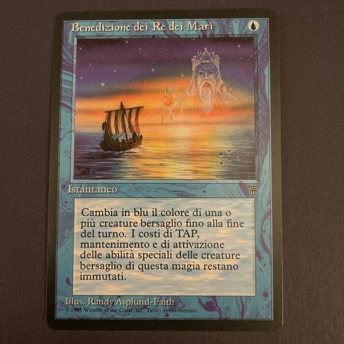 Sea Kings' Blessing イタリア語 Sea Kings' Blessing イタリア語 Magic Mtg Italian Legends Sea