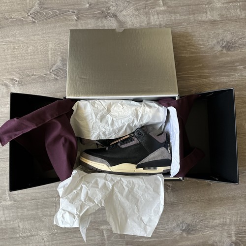 Pre-owned Jordan Size 13.5 - A Ma Maniére X Air  3 Retro Black Violet Ore W