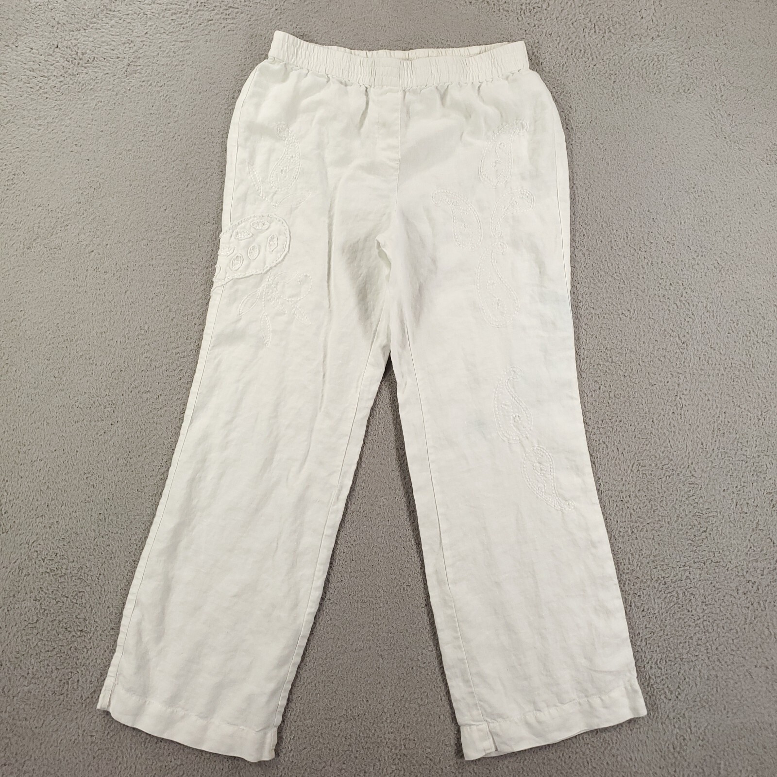 パンツ oheshio PAISLEY LACE PANTS, WHITE oheshio PAISLEY LACE PANTS, WHITE