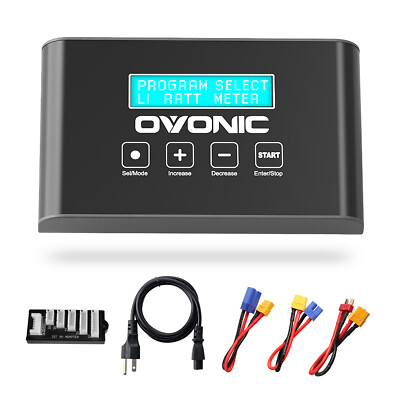 OVONIC AC 100W 10A Lipo Charger Balance LCD for 1-6S LiPo/LiFe/LiHv/3-18s NIMH