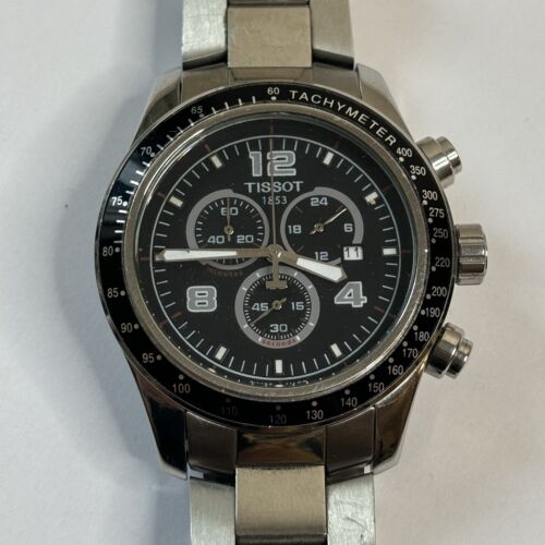 Tissot V8 Quartz Chronograph Watch - Stainless Steel -Men's Tissot V8 Quartz Chronograph Watch - Stainless Steel -Men's