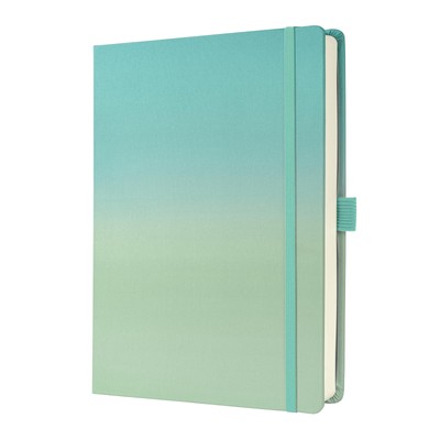 SIGEL JB102 Jolie Notebook, Gradient Sea, Dotted (dot Grid), 120 GSM, 17 x 22 cm
