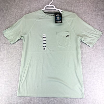 Dickies Cooling Temp-iQ Performance Short Sleeve Pocket T Shirt Surf Spray Med.