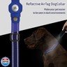Reflective Leather Dog Collar with AirTag Holder - Soft Apple Airtag Dog Collar with Metal Buckle - Safety Cotton Pet Collars for Dogs Small Large Dogs Puppy (Orange, XS, 9