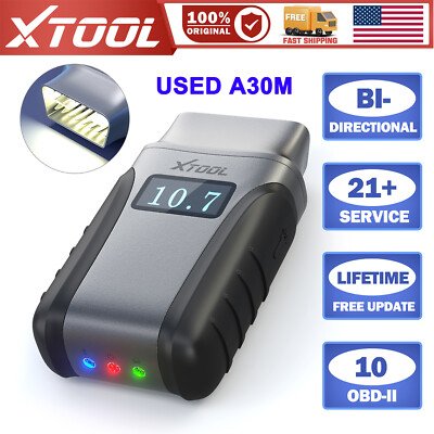 XTOOL A30M USED OBD2 Scanner Full System BT Car Diagnostic Tools Bidirectional 