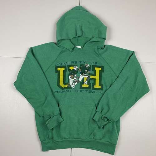 トップス 70s VTG HAWAII UNIVERSITY SWEAT SHIRT 60s - 70s VINTAGE UNIVERSITY OF HAWAII WHITE T-SHIRT MEN SZ