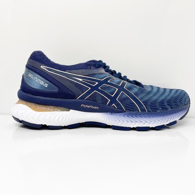 

Asics Womens Gel Nimbus 22 1012A587 Синие кроссовки для бега Размер 7.5, Синий, Gel Nimbus 22