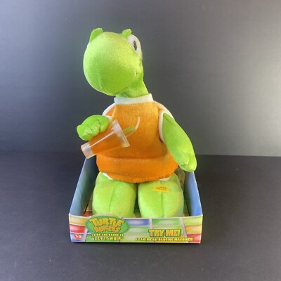 Gemmy Turtle Dancer  Orange Let It Whip Animated Musical Plush 10'' 2006