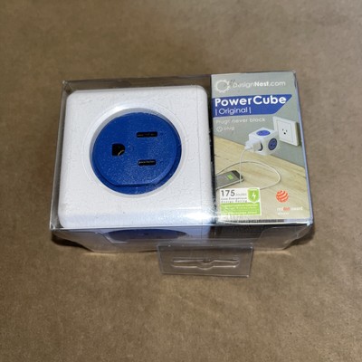 Allocacoc PowerCube |Original|, 5 Outlets, Surge Protection, Wall Plug