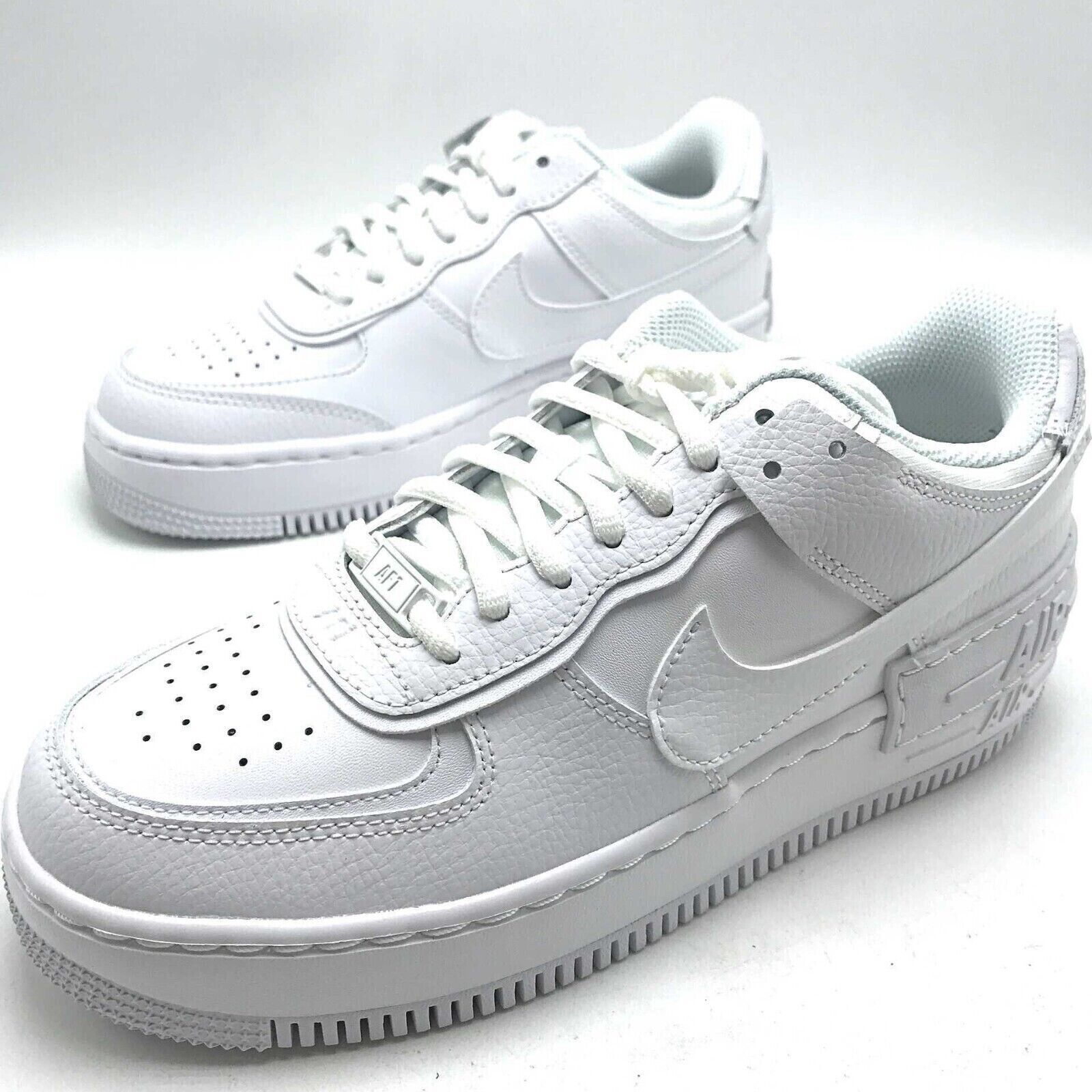 Nike Air Force 1 Low Shadow Triple White Women's Shoes Nike Air Force 1 Low Shadow Triple White Women's Shoes