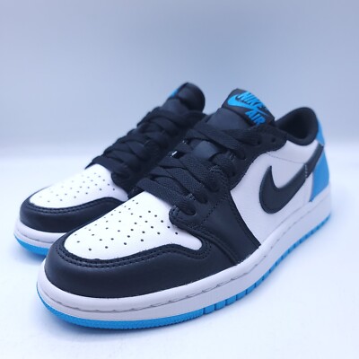 Nike Air Jordan 1 Retro Low Shoe Women Size 5.5 CZ0775-104 Black Powder Blue