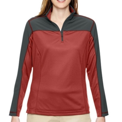 NWT North End Women's Excursion Circuit  Performance Half-Zip Rust Grey Size 3XL