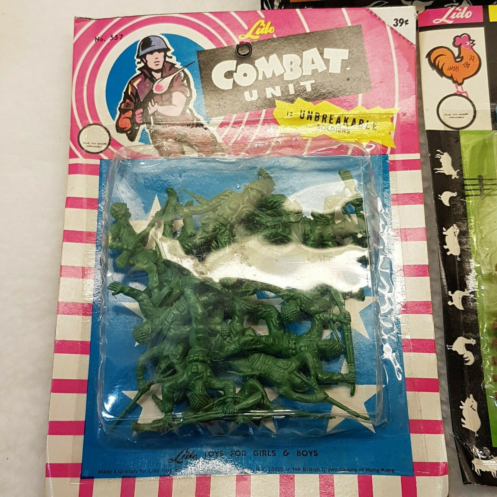 Vintage Lido 1960s Plastic Toy Playsets Cowboys Indians Soldiers Farm NOS Sealed