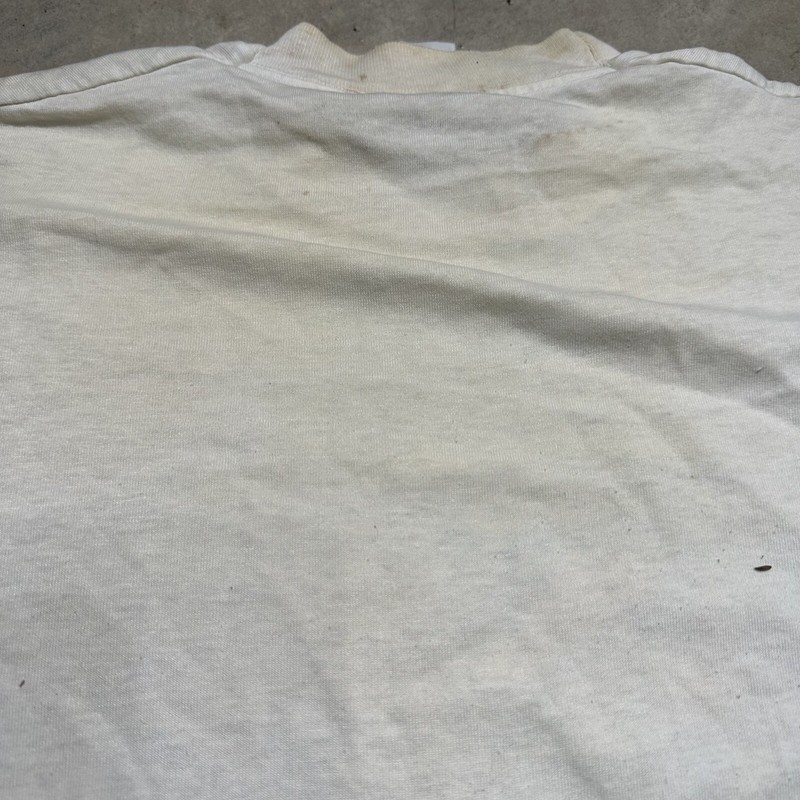 VTG Fish Blender Problem Graphic T shirt Size MEDIUM White Funny Humor USA 50/50
