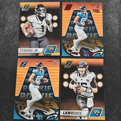 (4) 2023 Zenith Football Jaguars - Trevor Lawrence, Etienne Jr. Brenton Strange