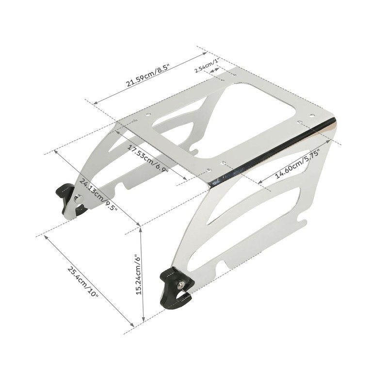 Solo Luggage Rack Fit For Harley Tour Pak Heritage Softail Classic FLSTC 2000-17