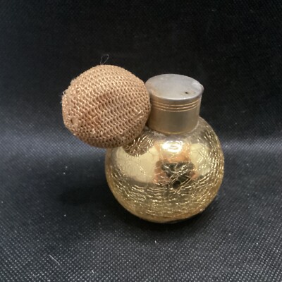 DeVilbiss purfume bottle Gold Cracked Atomizer
