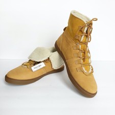 NEW Timberland Women's Dausette Fleece Fold Down Boots Wheat Nubuck $120 Sz 9 | eBay