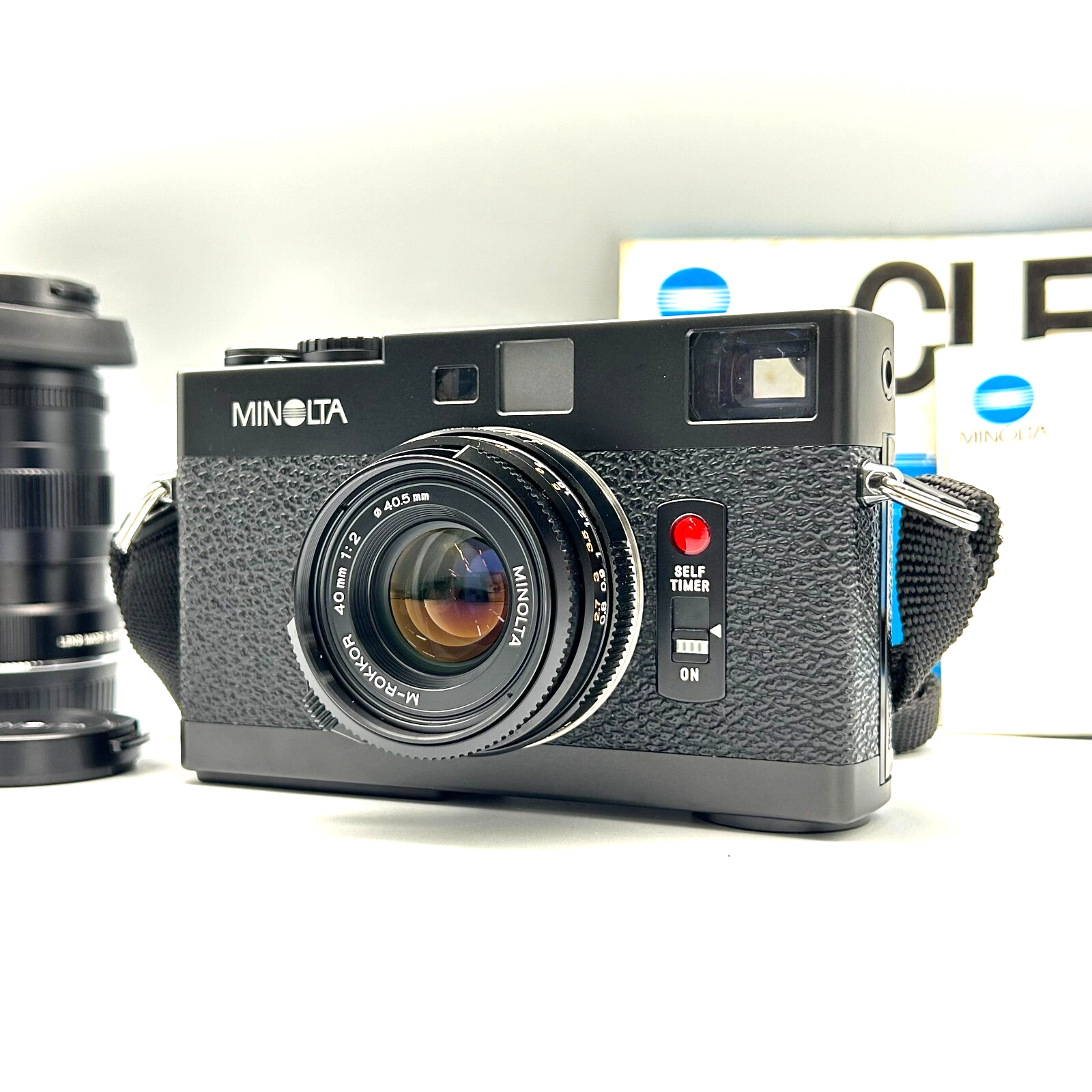 ライツミノルタCL＋ M-ROKKOR-QF 40mm F2＋90mm F4 MINOLTA CLE M-ROKKOR 40mm F2 90mm F4 Rangefinder Film Camera