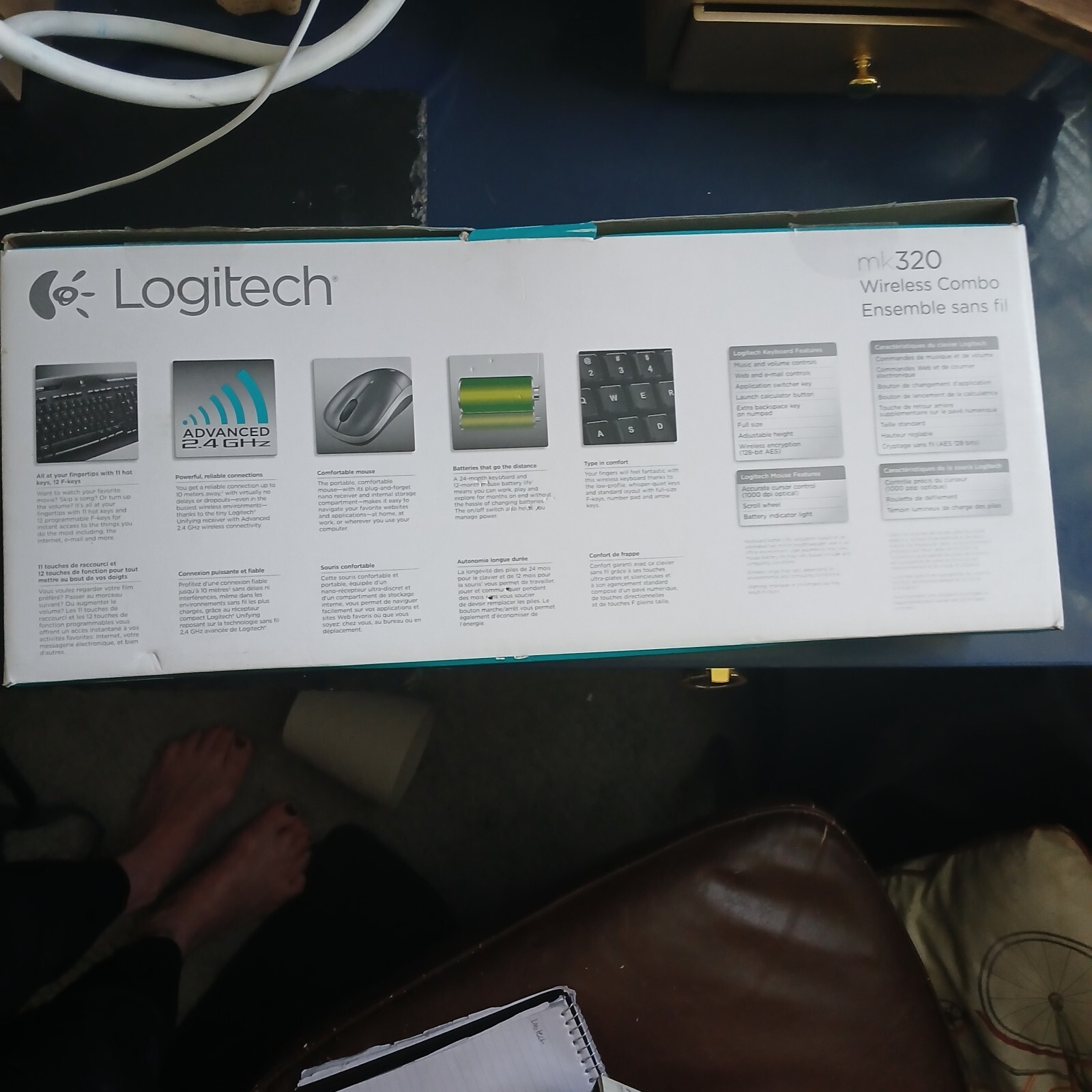 KEYBOARD WRL MK330 ENG/D/T COMBO 920-003999 LOGITECH New