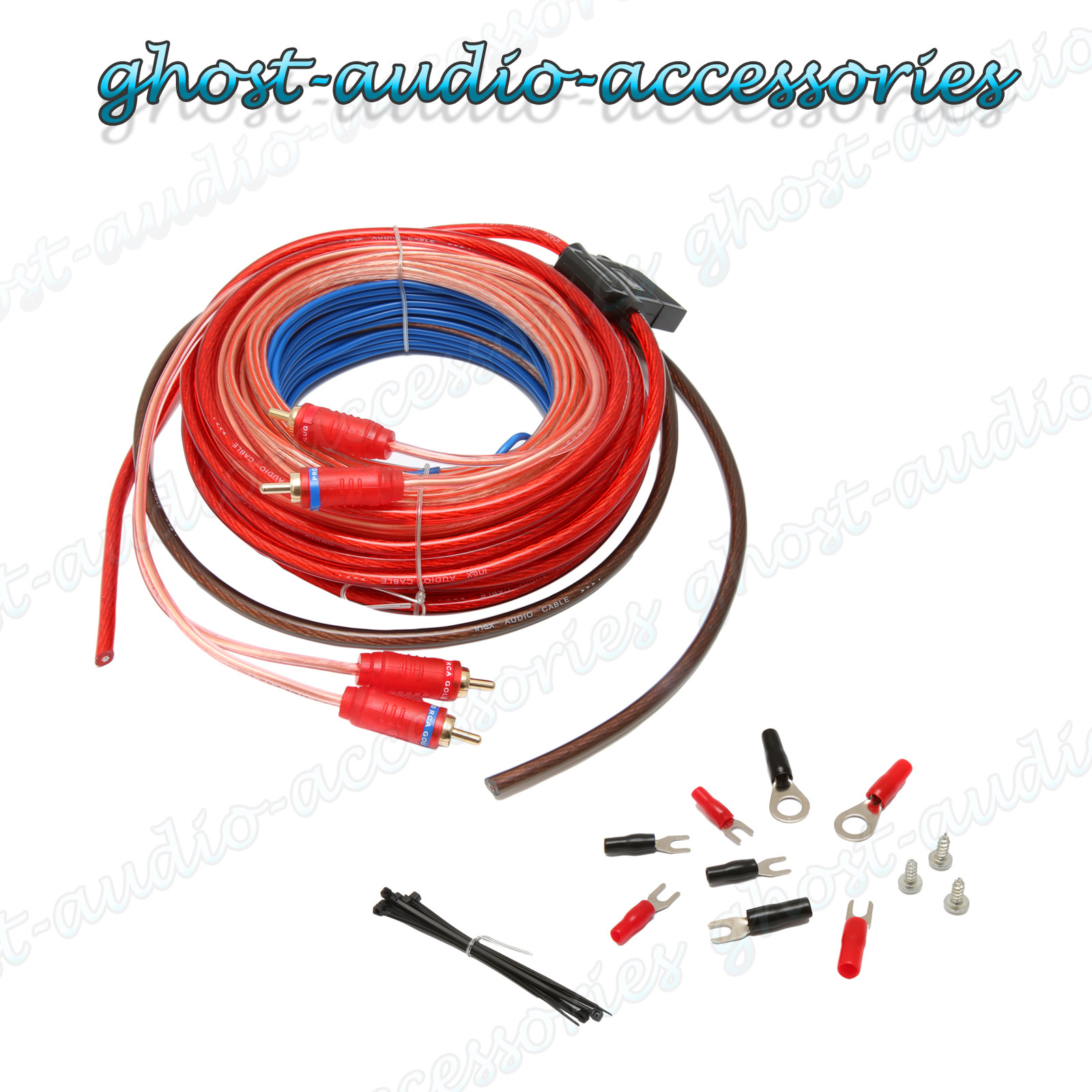 10 awg gauge Amplifier Amp Wiring Kit for Edge Vibe car ... amp carpet wiring 