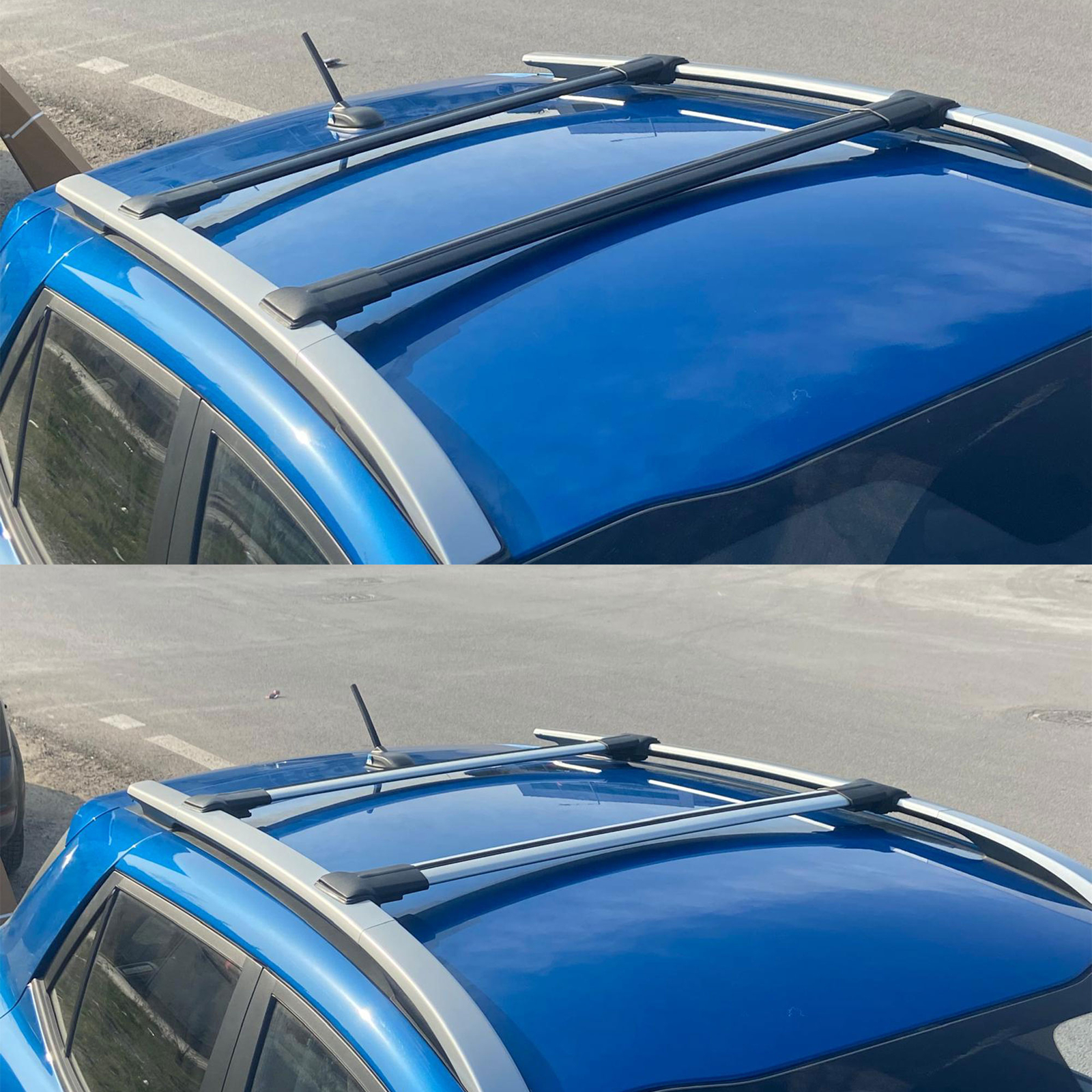 Roof Racks Cross Bars For Bmw 5 Series Estate/Touring E39 1995-2003 2 Pcs Grey - Picture 9 of 9