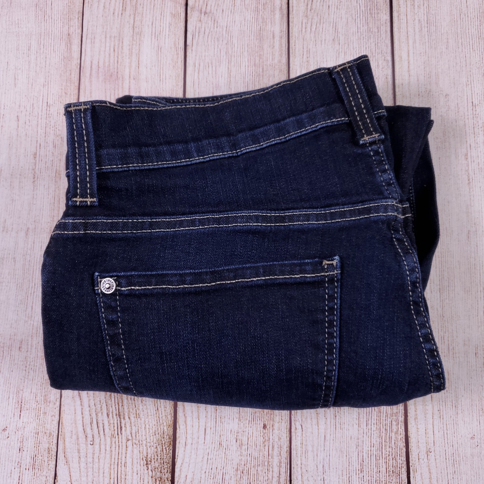 Men’s Torino Slim Straight Dark Blue Stretch Jeans 33 (fit 32x34)