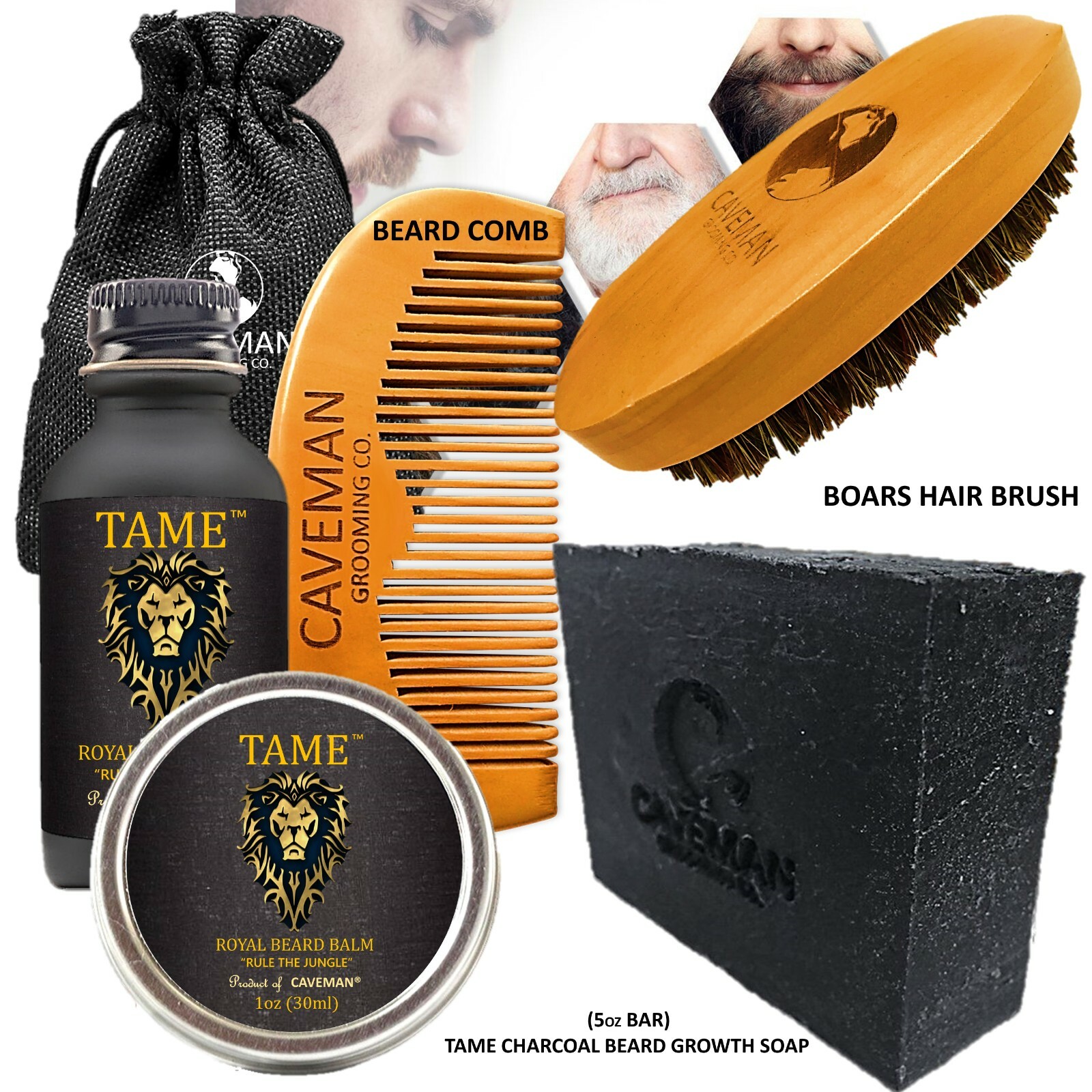 Beard Hair Growth Oil Set for Men Grooms Beard Mustache Boosts 23 Kits to Choose