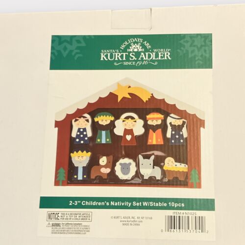 Kurt Adler | Holiday | Kurt S Adler Children Nativity Set With Stable