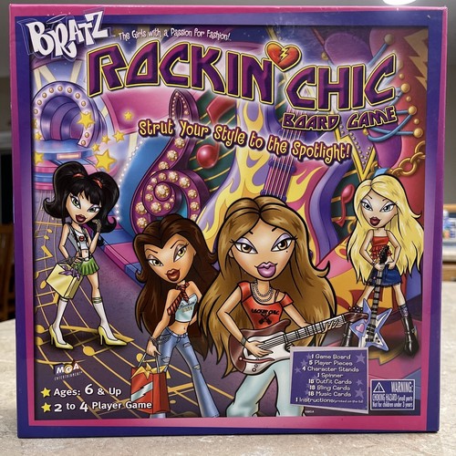 BRATZ Rockin Chic Board Game Girls Fashion Music Passion For Fashion
