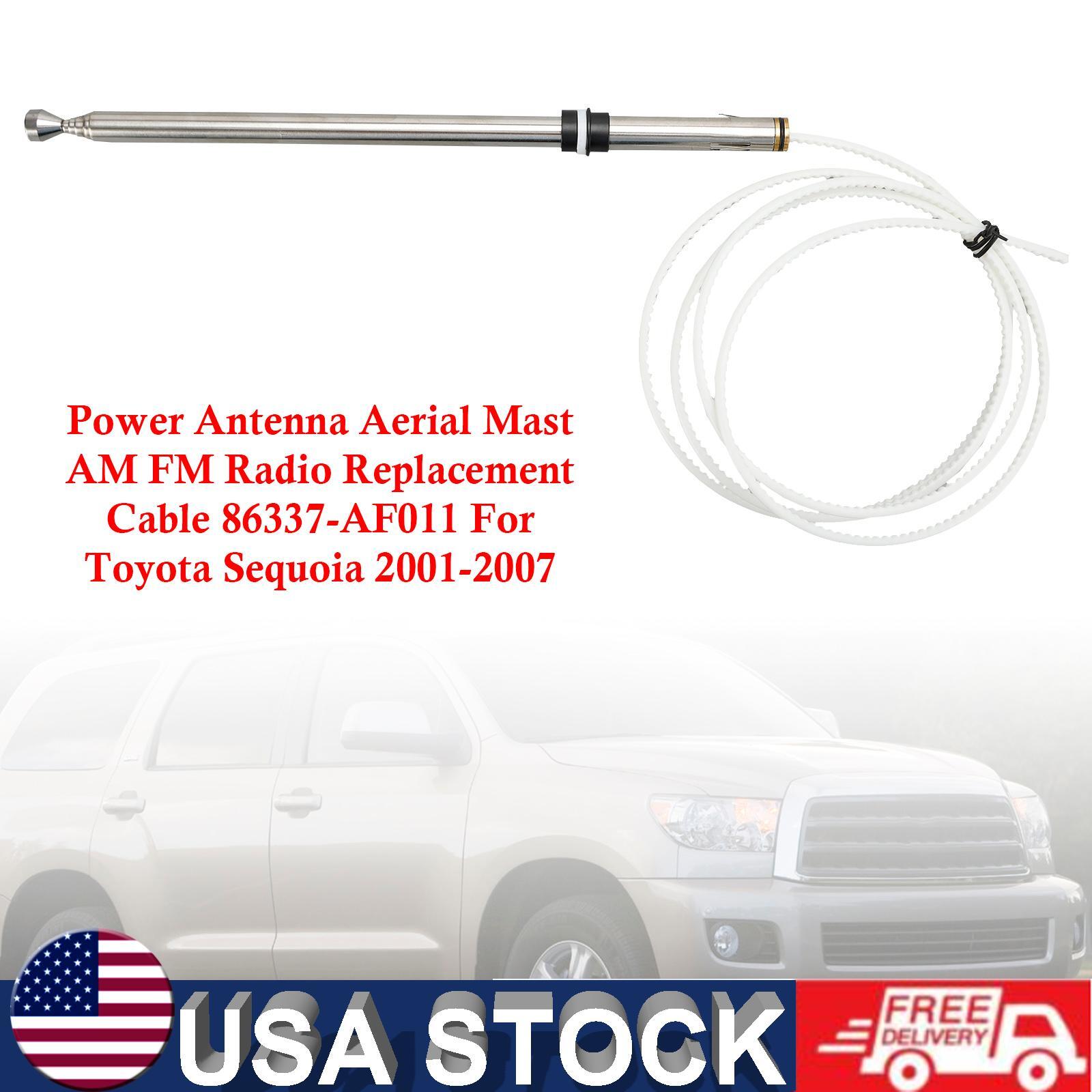 For Toyota SEQUOIA Power Antenna Radio Replacement MAST 2001-2007 OEM Silver A3
