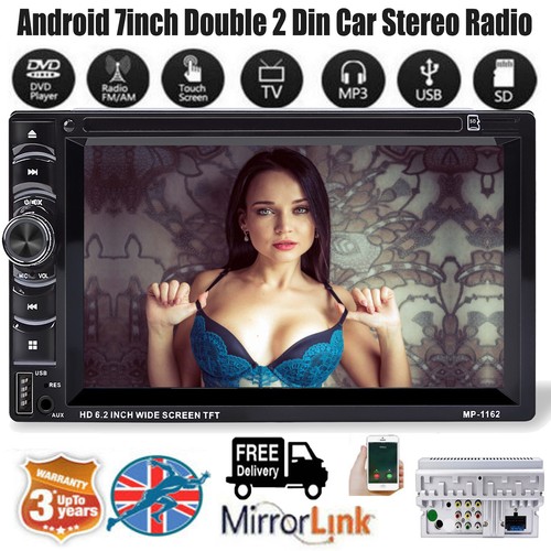 Estereo De Pantalla Para Coche Carro CD DVD MP3 MirrorLink para ios Android 6.2”
