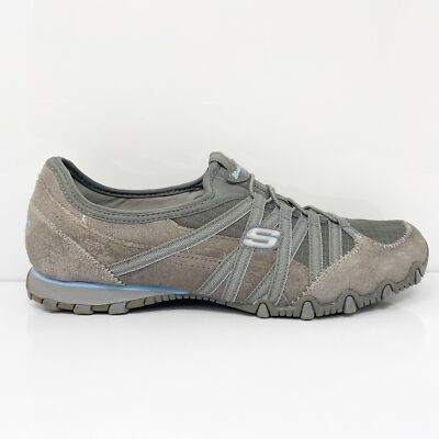 

Skechers Womens Bikers 21139 Серые повседневные кроссовки, размер 9, Серый, Bikers
