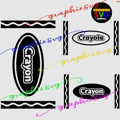 Crayon Birthday SVG, Crayon Birthday EPS, Crayon Birthday PNG - all layered file