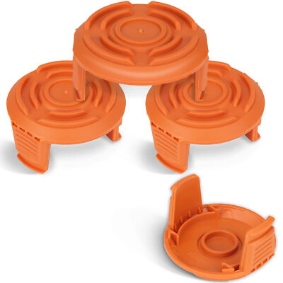 4-Pack WA6531 GT Trimmer Replacement Spool Cap Covers - Compatible with Worx Str