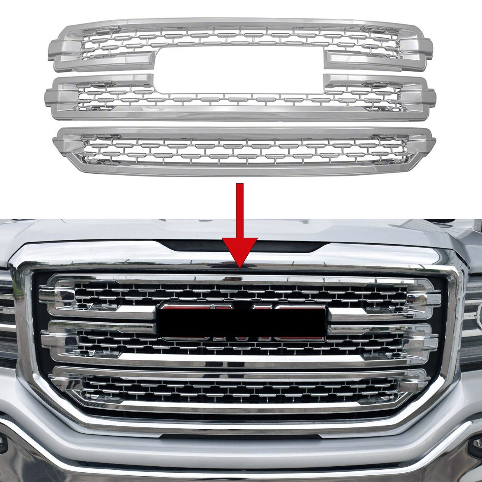 Grille Kit | GMC SIERRA 1500 SLT 2016 Grille Kit | GMC SIERRA 1500 SLT 2016