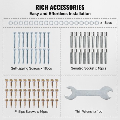 VEVOR 4 Pack 6x6 Post Base Brackets Heavy Duty Wood Post Fence Post Anchor