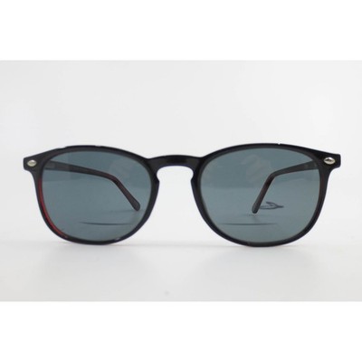 Modern Black and Red Eyewear Frames MP 6104 BK/RD 50-19-145 Stud Detail