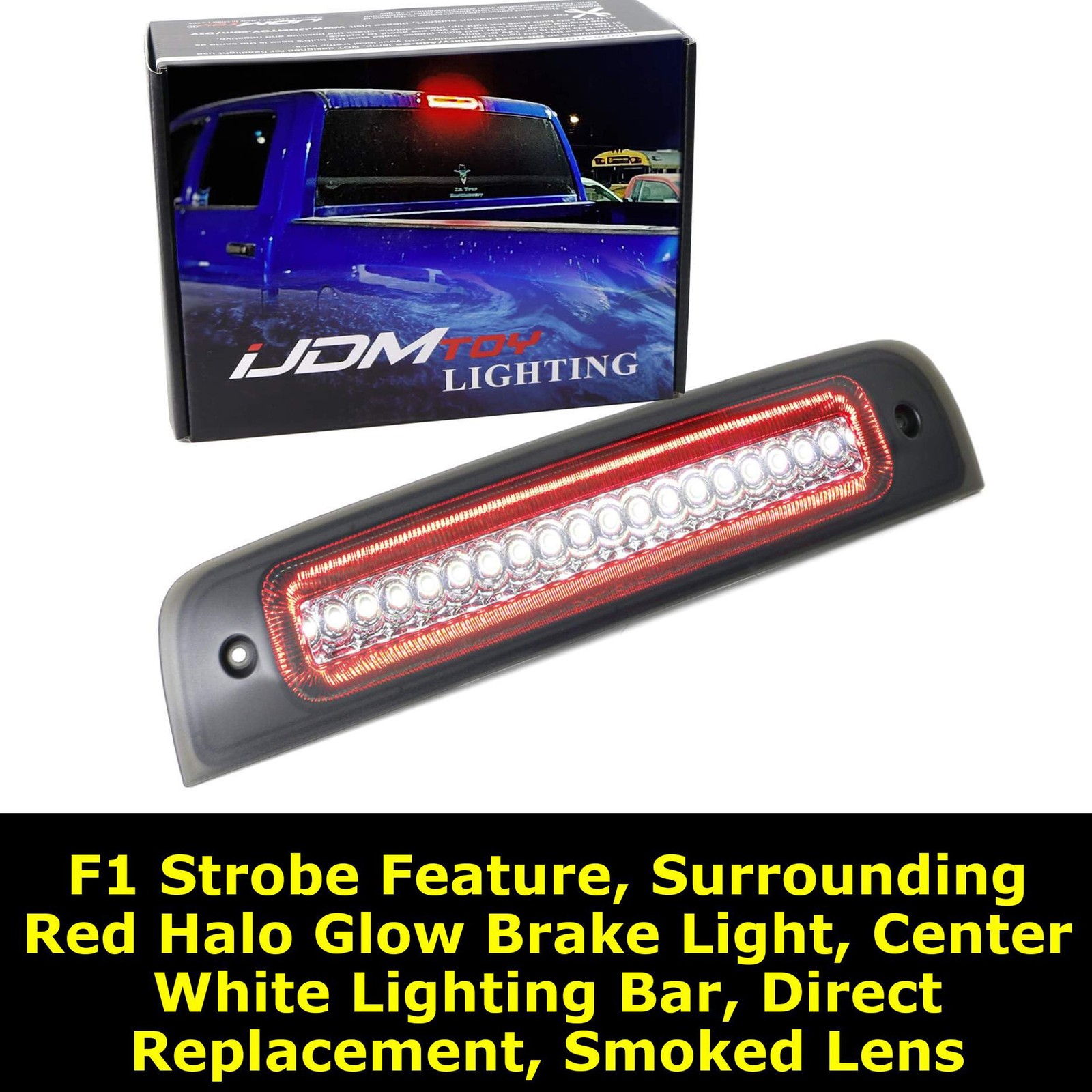 LED High Mount Third Brake Light For Dodge 2010-2018 RAM 1500 2500 by iJDMTOY