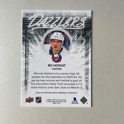 2024 Upper Deck Series 2 #DZ-73 Bo Horvat Dazzlers Blue