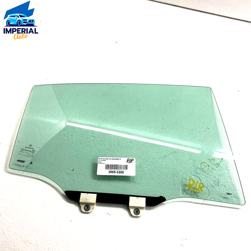 Used 2015 - 2020 ACURA TLX REAR RIGHT PASSENGER SIDE DOOR WINDOW GLASS OEM