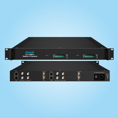 FMUSER DTV-4696-2 2 CI Slotts and 2 DVB-C/T/ISDB-T/DVB-S/S2/S2X/ATSC or 1 ASI