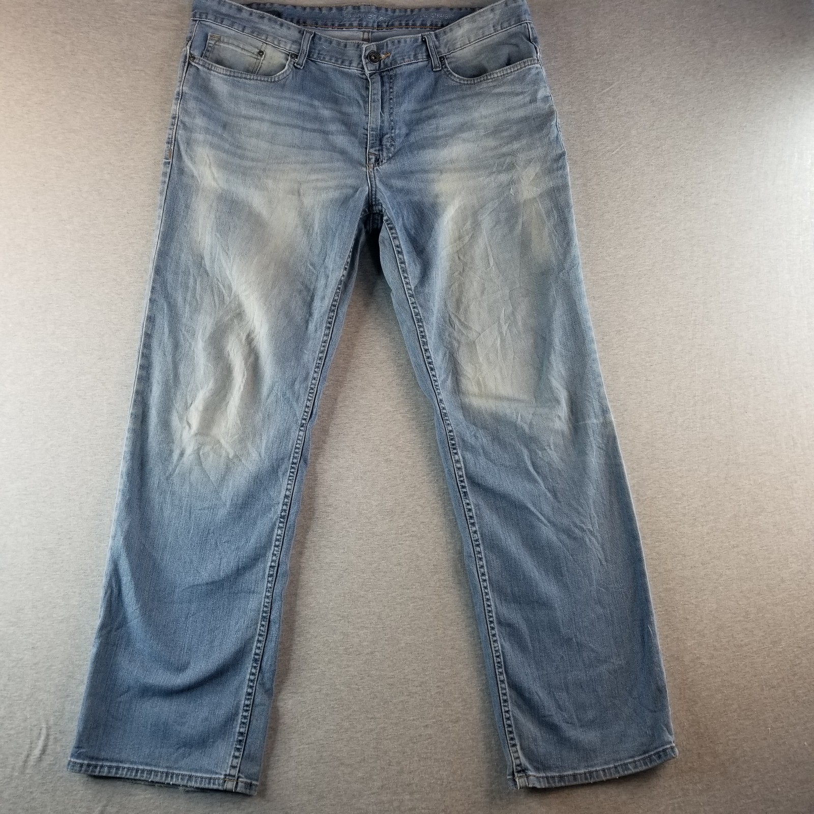 Calvin Klein Jean Men Sz 38x32 VTG Straight 98% Cotton Med Wash Normcore Nice