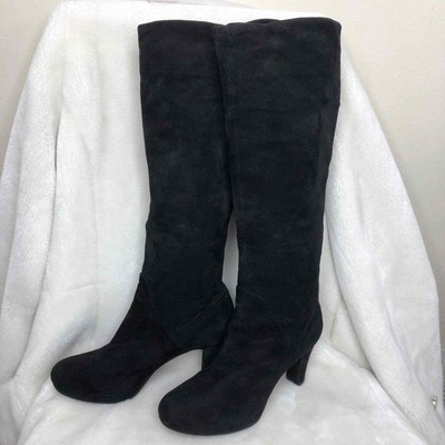 Umberto Raffini knee high suede heeled boots EU 37