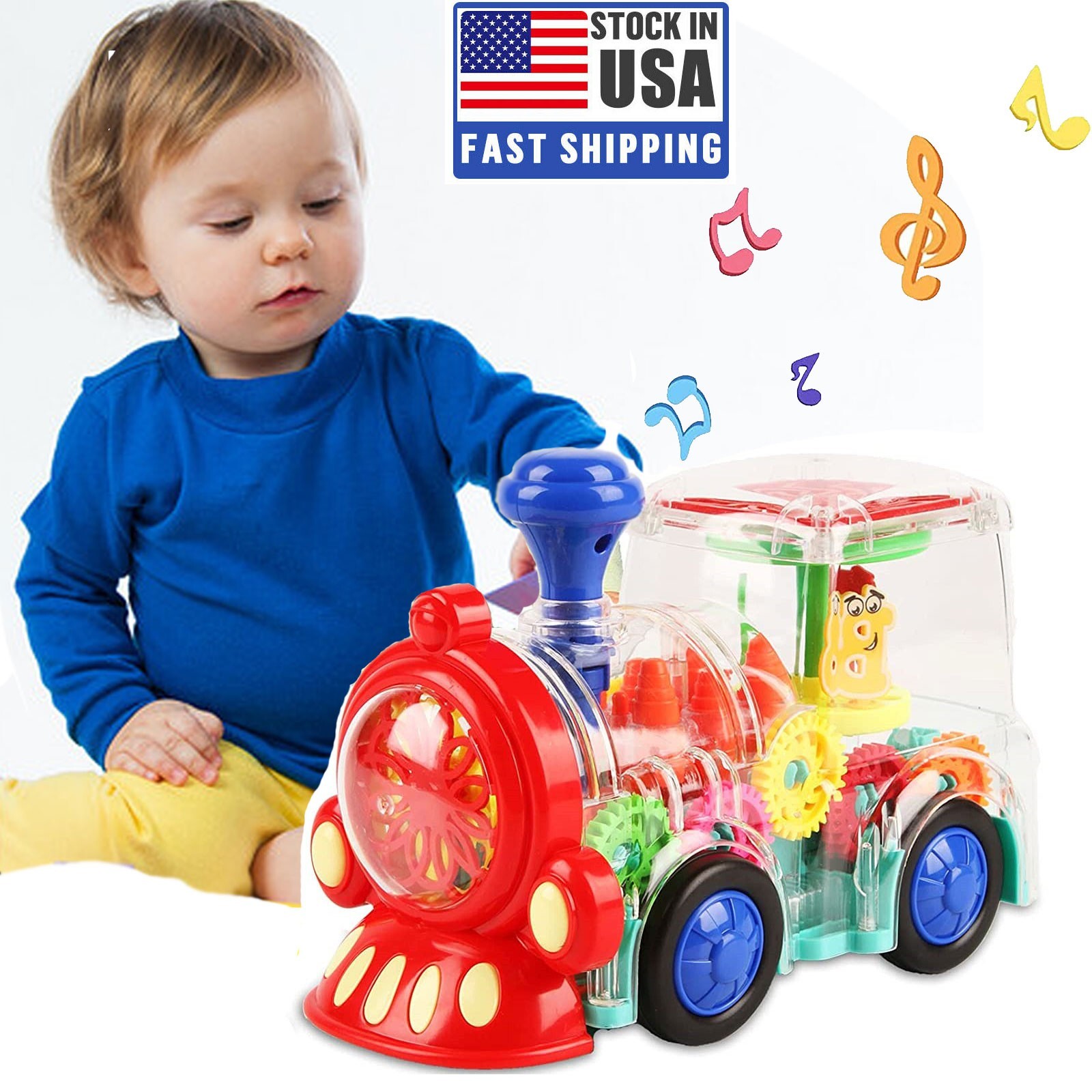 Electric Train Toy for Led 1 2 3 4 5 6 7 Old Boy Xmas Girl Early Educational Toy