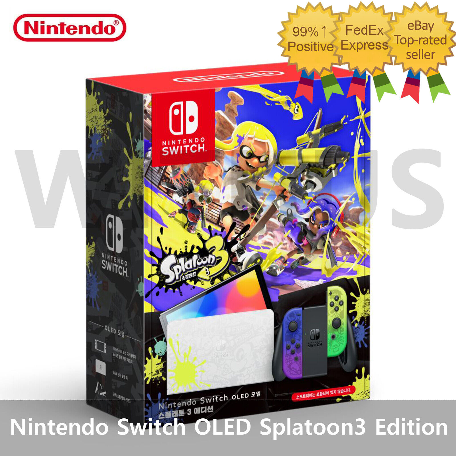 Nintendo Switch OLED Model Splatoon 3 Edition Console BRAND Nintendo Switch OLED Model Splatoon 3 Edition Console BRAND
